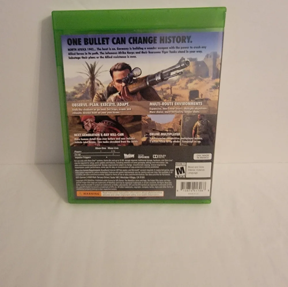 Sniper Elite III Ultimate Edition - Microsoft Xbox One, TESTED